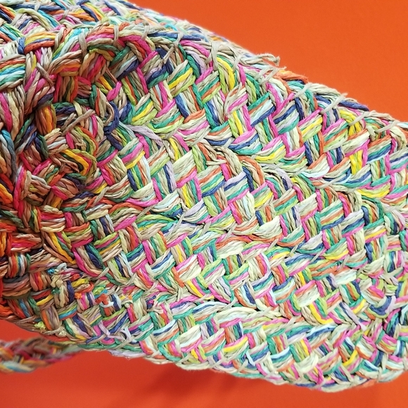 Cappelli Straworld Rainbow Beaded Handbag - Picture 3 of 5